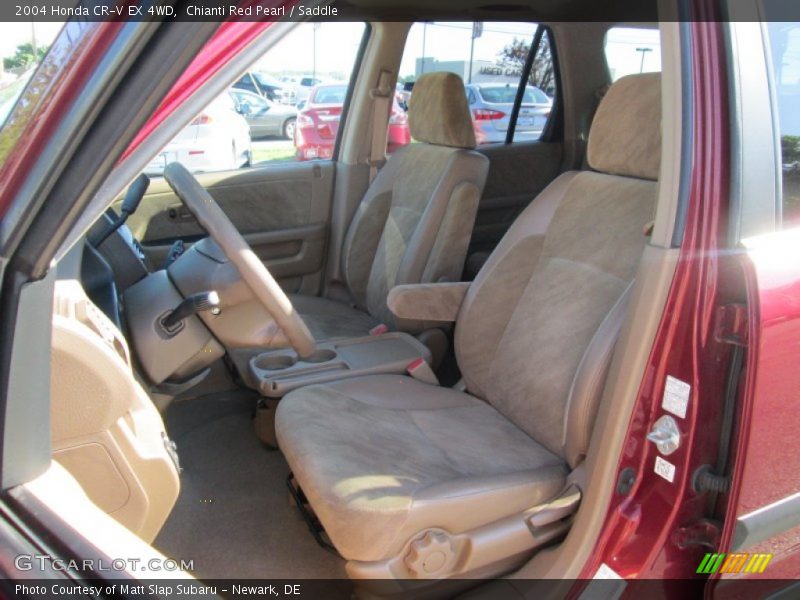 Chianti Red Pearl / Saddle 2004 Honda CR-V EX 4WD