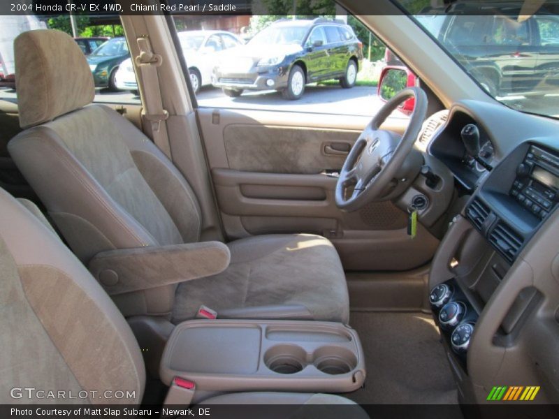 Chianti Red Pearl / Saddle 2004 Honda CR-V EX 4WD