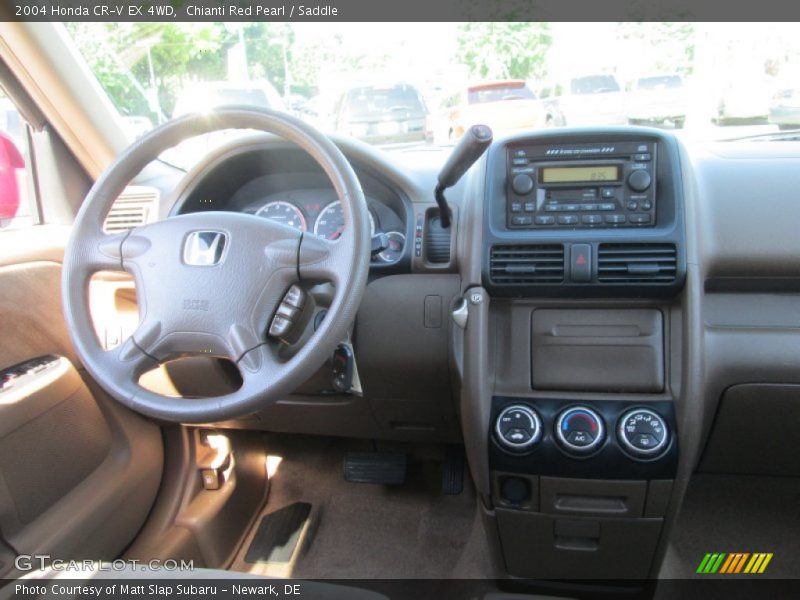 Chianti Red Pearl / Saddle 2004 Honda CR-V EX 4WD