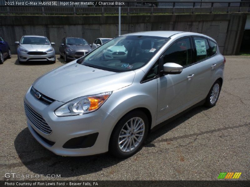 Ingot Silver Metallic / Charcoal Black 2015 Ford C-Max Hybrid SE