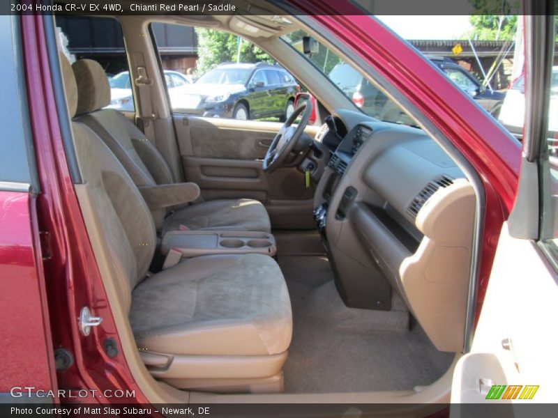Chianti Red Pearl / Saddle 2004 Honda CR-V EX 4WD