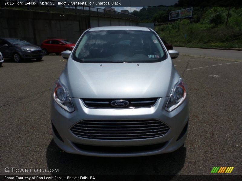 Ingot Silver Metallic / Charcoal Black 2015 Ford C-Max Hybrid SE