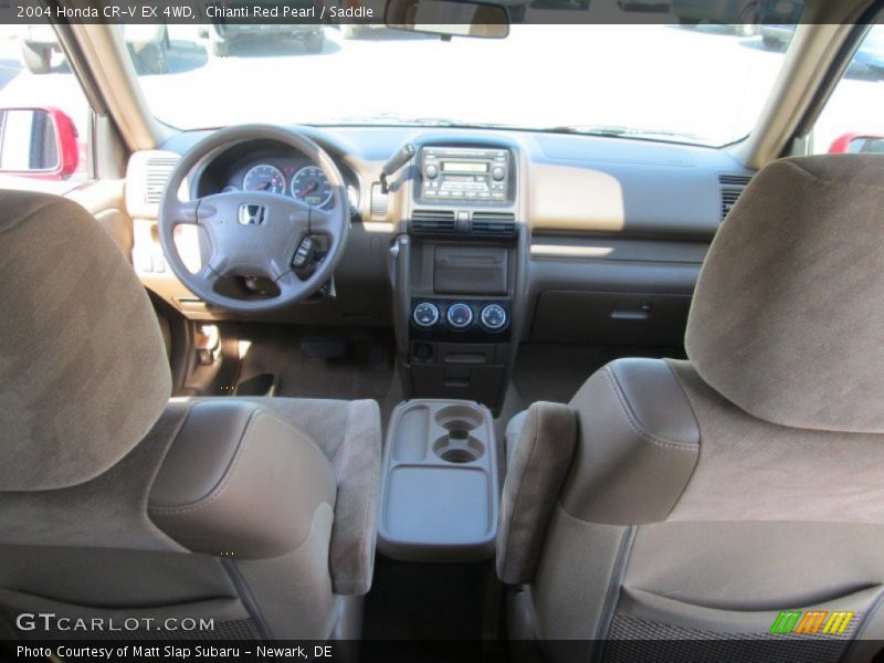 Chianti Red Pearl / Saddle 2004 Honda CR-V EX 4WD