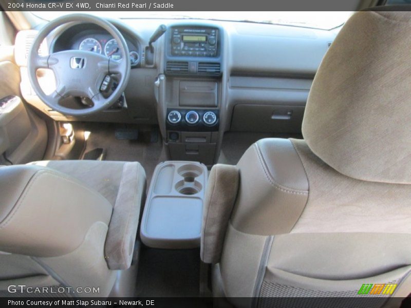 Chianti Red Pearl / Saddle 2004 Honda CR-V EX 4WD