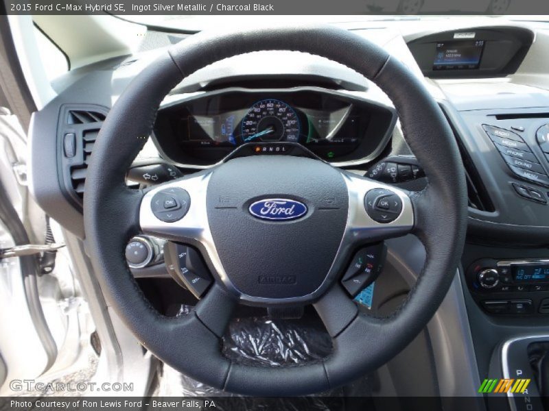 Ingot Silver Metallic / Charcoal Black 2015 Ford C-Max Hybrid SE