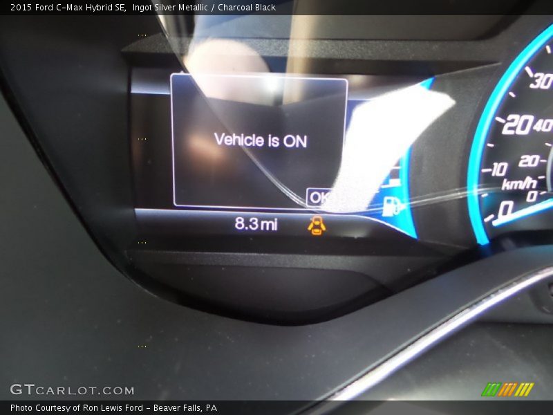 Ingot Silver Metallic / Charcoal Black 2015 Ford C-Max Hybrid SE