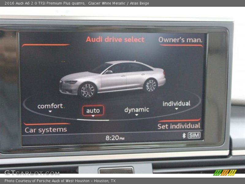 Glacier White Metallic / Atlas Beige 2016 Audi A6 2.0 TFSI Premium Plus quattro