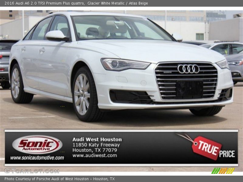 Glacier White Metallic / Atlas Beige 2016 Audi A6 2.0 TFSI Premium Plus quattro