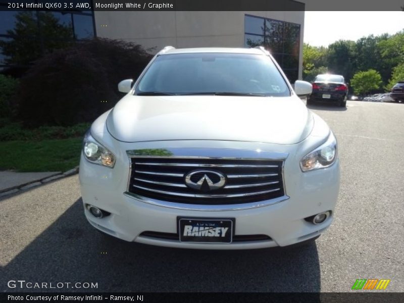Moonlight White / Graphite 2014 Infiniti QX60 3.5 AWD