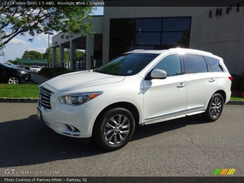 Moonlight White / Graphite 2014 Infiniti QX60 3.5 AWD