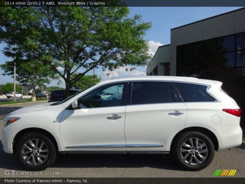 Moonlight White / Graphite 2014 Infiniti QX60 3.5 AWD