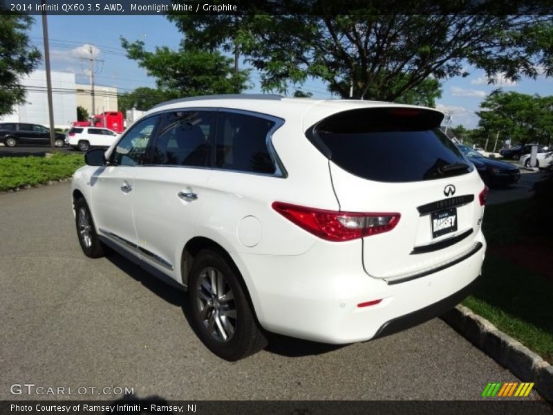 Moonlight White / Graphite 2014 Infiniti QX60 3.5 AWD