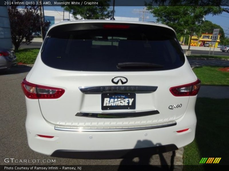 Moonlight White / Graphite 2014 Infiniti QX60 3.5 AWD