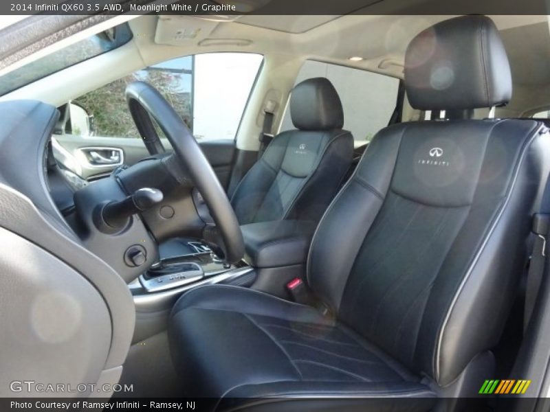 Moonlight White / Graphite 2014 Infiniti QX60 3.5 AWD