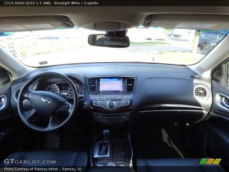 Moonlight White / Graphite 2014 Infiniti QX60 3.5 AWD