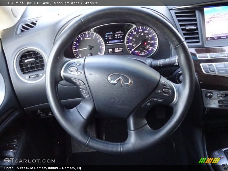 Moonlight White / Graphite 2014 Infiniti QX60 3.5 AWD