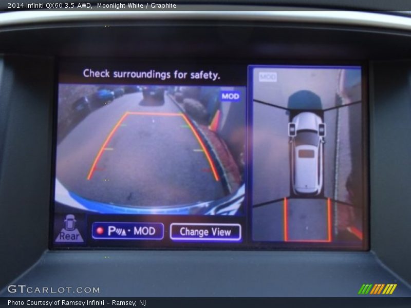 Moonlight White / Graphite 2014 Infiniti QX60 3.5 AWD