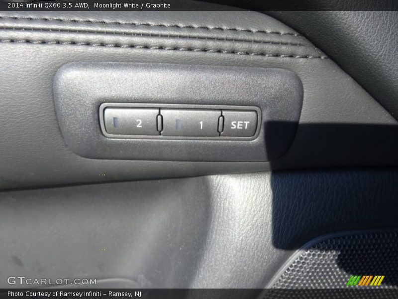 Moonlight White / Graphite 2014 Infiniti QX60 3.5 AWD