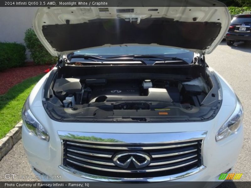Moonlight White / Graphite 2014 Infiniti QX60 3.5 AWD