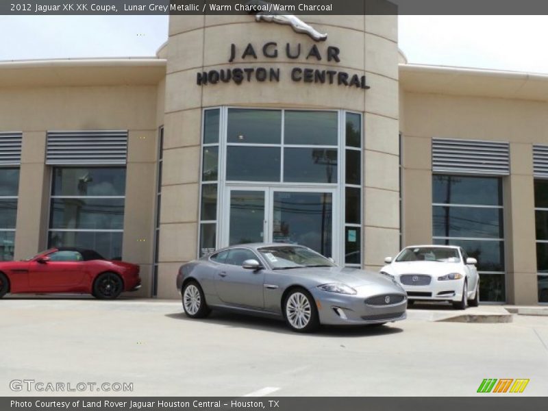 Lunar Grey Metallic / Warm Charcoal/Warm Charcoal 2012 Jaguar XK XK Coupe