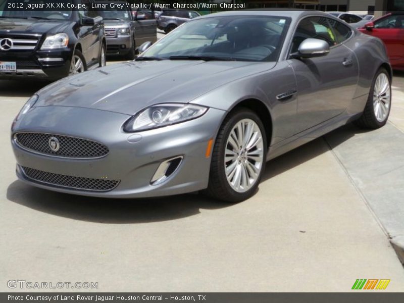 Lunar Grey Metallic / Warm Charcoal/Warm Charcoal 2012 Jaguar XK XK Coupe