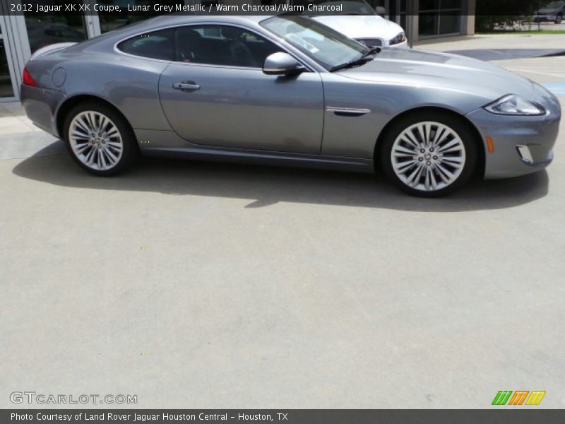 Lunar Grey Metallic / Warm Charcoal/Warm Charcoal 2012 Jaguar XK XK Coupe
