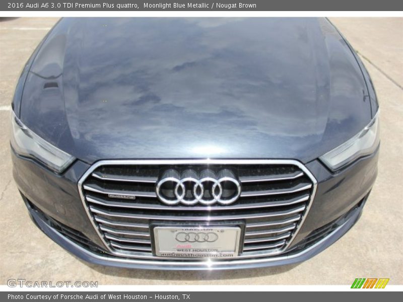 Moonlight Blue Metallic / Nougat Brown 2016 Audi A6 3.0 TDI Premium Plus quattro