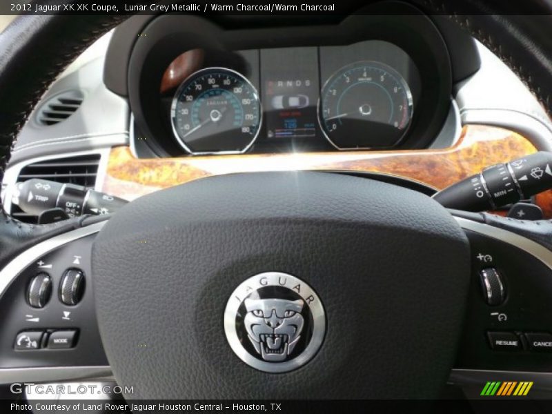 Lunar Grey Metallic / Warm Charcoal/Warm Charcoal 2012 Jaguar XK XK Coupe