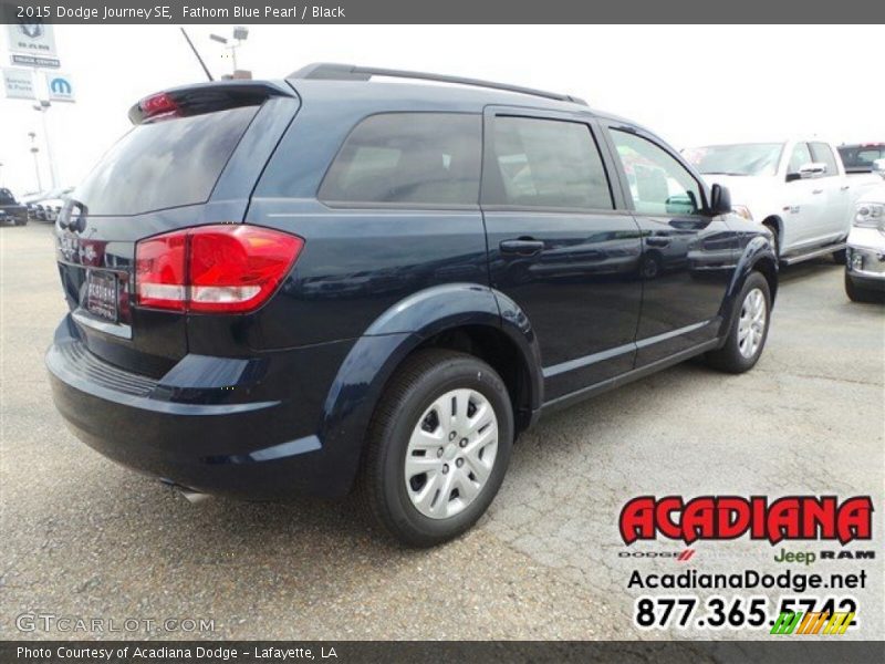Fathom Blue Pearl / Black 2015 Dodge Journey SE