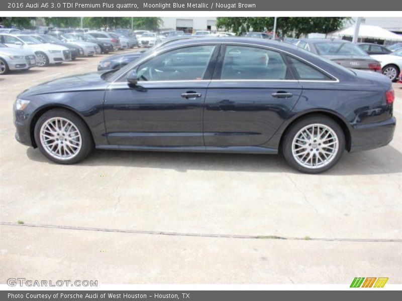 Moonlight Blue Metallic / Nougat Brown 2016 Audi A6 3.0 TDI Premium Plus quattro