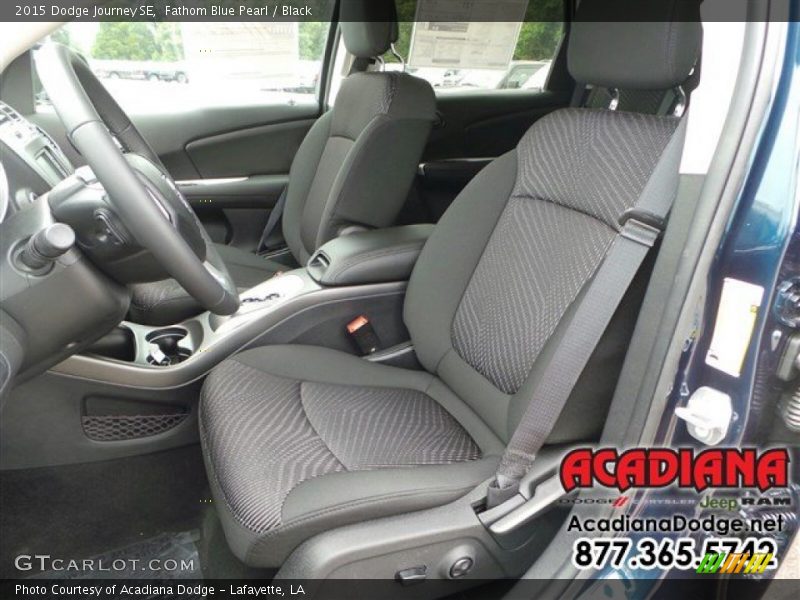 Fathom Blue Pearl / Black 2015 Dodge Journey SE