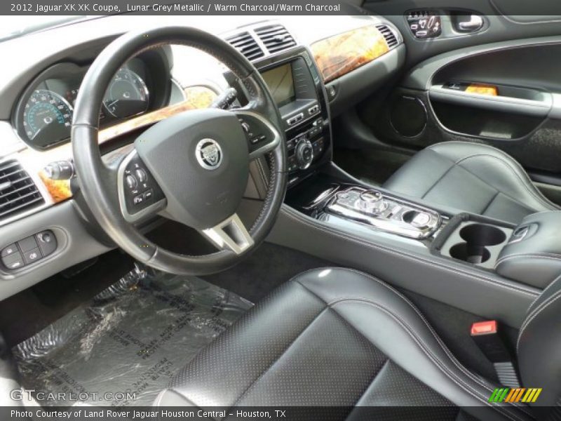 Lunar Grey Metallic / Warm Charcoal/Warm Charcoal 2012 Jaguar XK XK Coupe