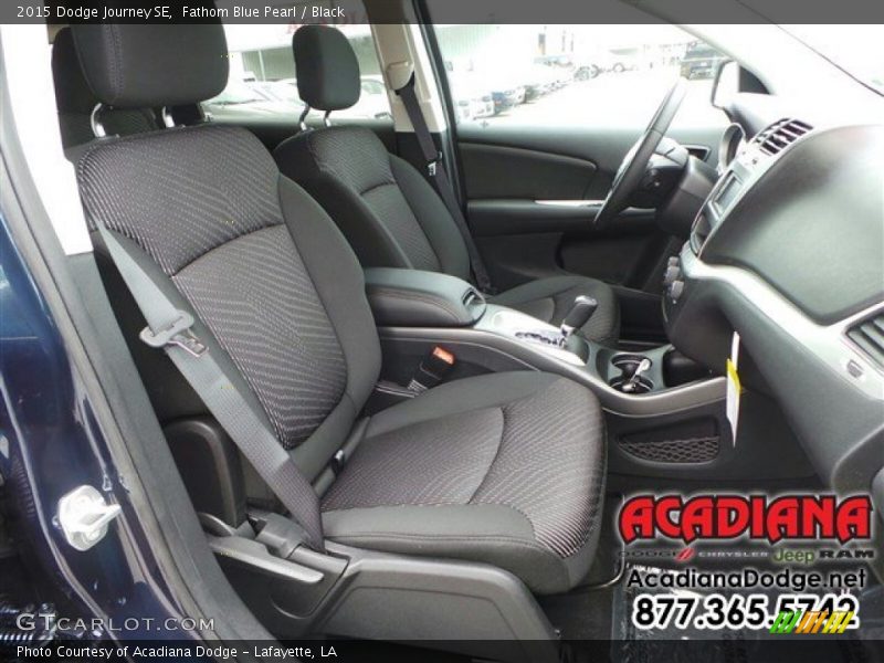 Fathom Blue Pearl / Black 2015 Dodge Journey SE