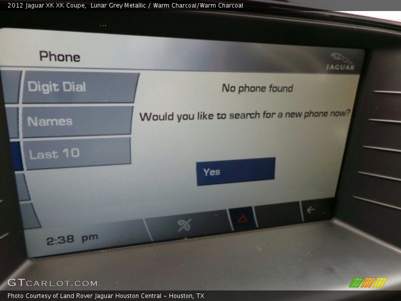 Lunar Grey Metallic / Warm Charcoal/Warm Charcoal 2012 Jaguar XK XK Coupe