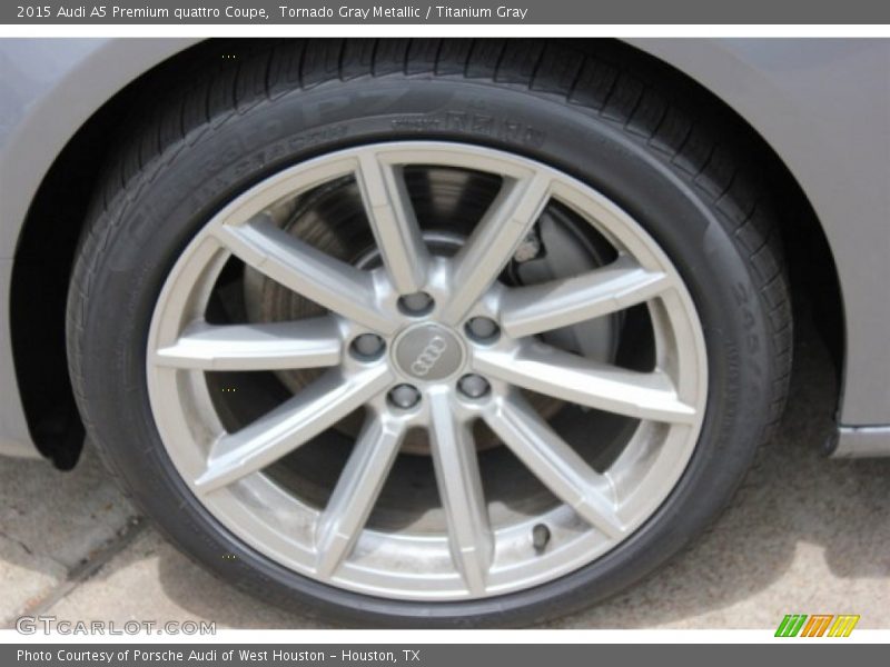Tornado Gray Metallic / Titanium Gray 2015 Audi A5 Premium quattro Coupe