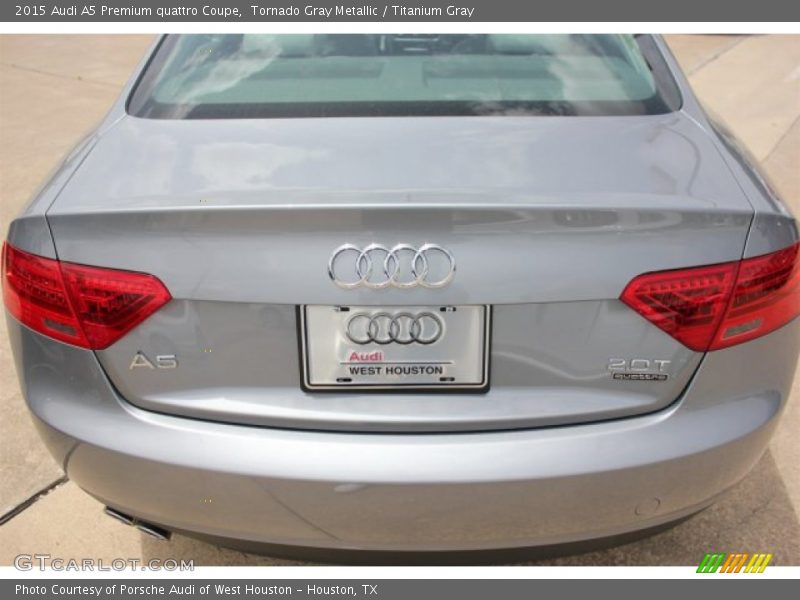 Tornado Gray Metallic / Titanium Gray 2015 Audi A5 Premium quattro Coupe