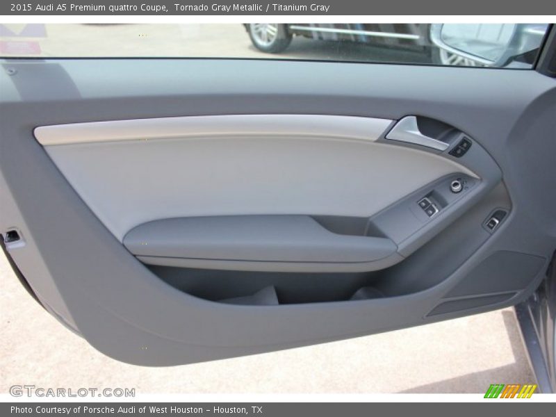 Tornado Gray Metallic / Titanium Gray 2015 Audi A5 Premium quattro Coupe