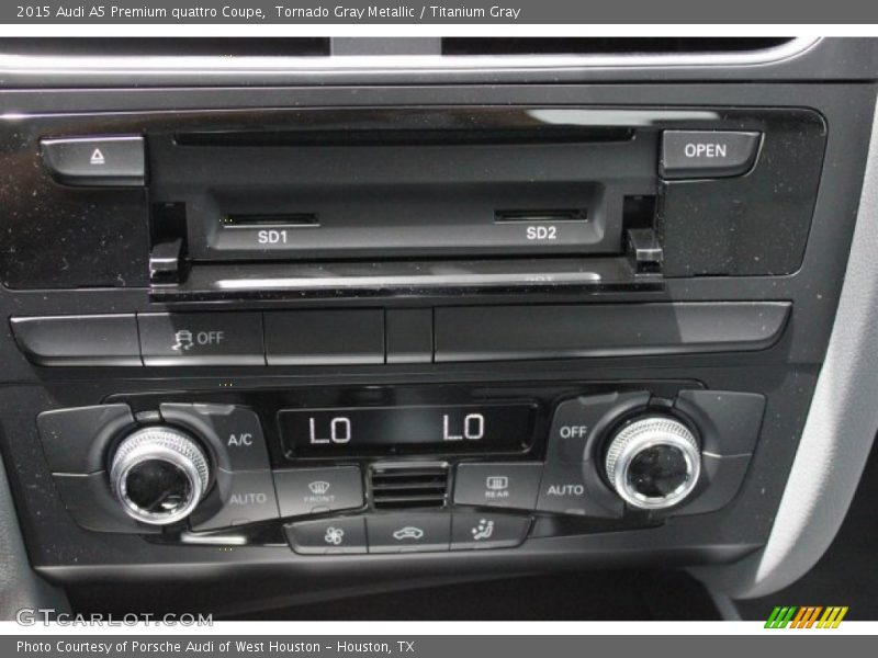 Tornado Gray Metallic / Titanium Gray 2015 Audi A5 Premium quattro Coupe