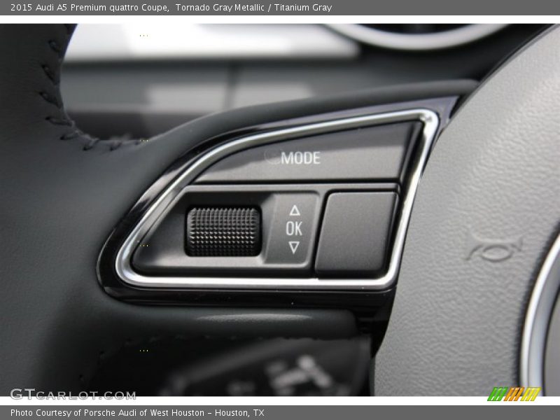 Tornado Gray Metallic / Titanium Gray 2015 Audi A5 Premium quattro Coupe