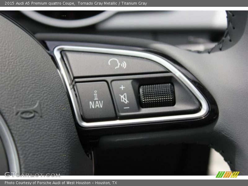 Tornado Gray Metallic / Titanium Gray 2015 Audi A5 Premium quattro Coupe