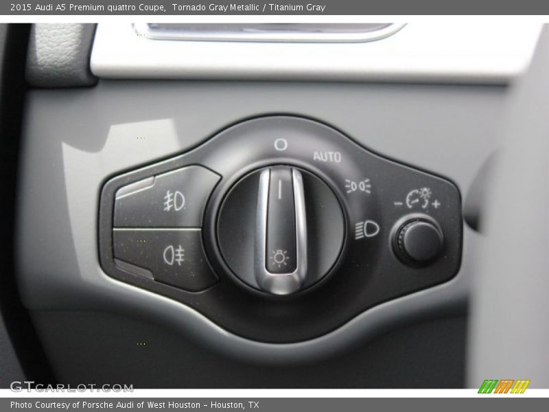 Tornado Gray Metallic / Titanium Gray 2015 Audi A5 Premium quattro Coupe