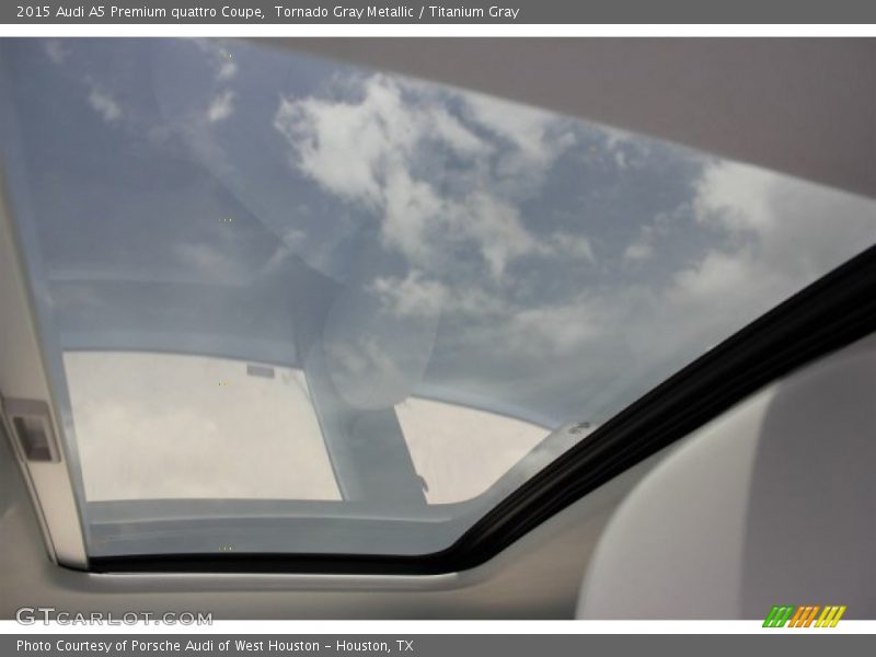 Tornado Gray Metallic / Titanium Gray 2015 Audi A5 Premium quattro Coupe