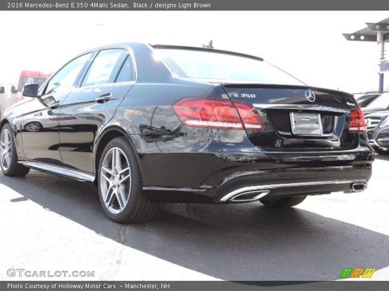 Black / designo Light Brown 2016 Mercedes-Benz E 350 4Matic Sedan