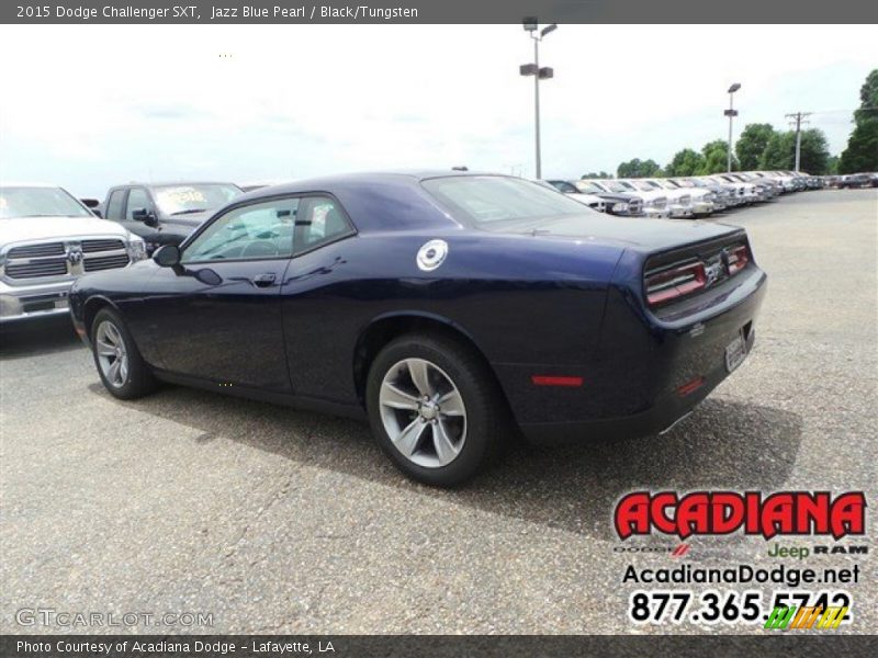 Jazz Blue Pearl / Black/Tungsten 2015 Dodge Challenger SXT