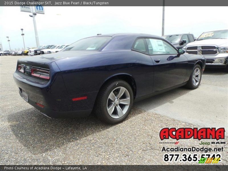 Jazz Blue Pearl / Black/Tungsten 2015 Dodge Challenger SXT