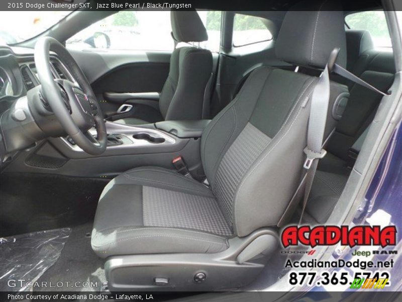Jazz Blue Pearl / Black/Tungsten 2015 Dodge Challenger SXT