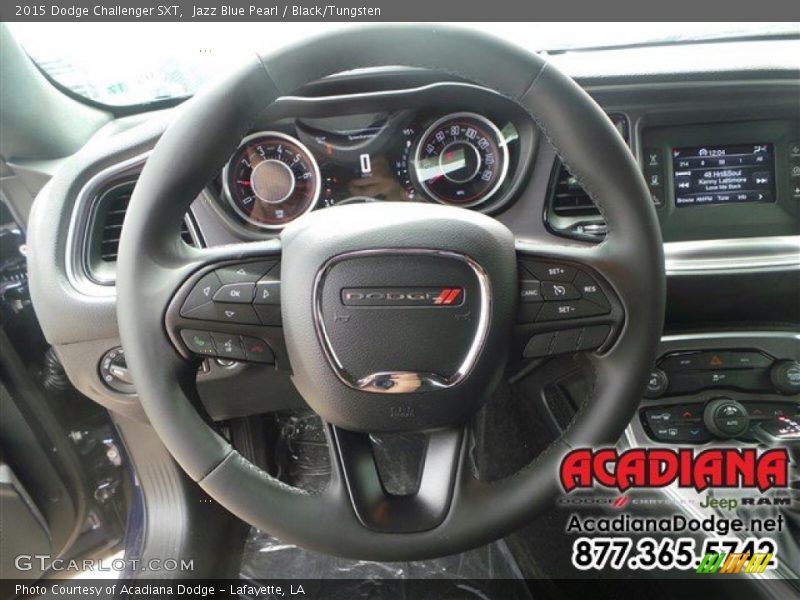 Jazz Blue Pearl / Black/Tungsten 2015 Dodge Challenger SXT
