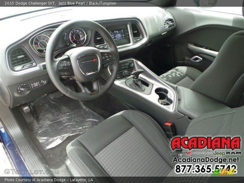 Jazz Blue Pearl / Black/Tungsten 2015 Dodge Challenger SXT