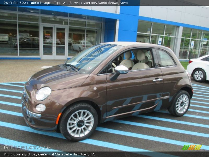 Front 3/4 View of 2013 500 c cabrio Lounge