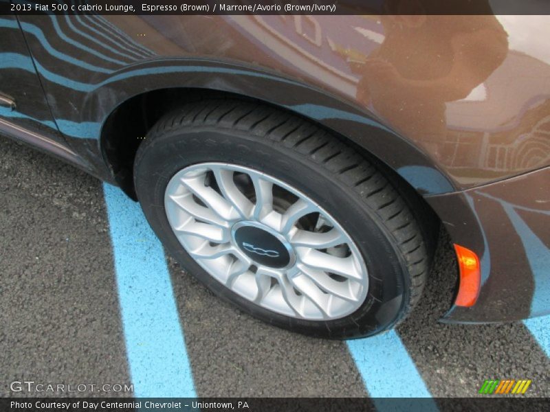 Espresso (Brown) / Marrone/Avorio (Brown/Ivory) 2013 Fiat 500 c cabrio Lounge